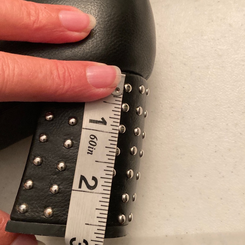 NWOT Olivia  & KateSleek Black Studded Ankle Boots - Picture 4 of 8